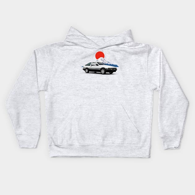 Sprinter Fuji JDM Japan Print Kids Hoodie by Auto-Prints